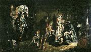 Carl Larsson sten sture d.a befriar danska drottningen kristina ur vadstena kloster painting
